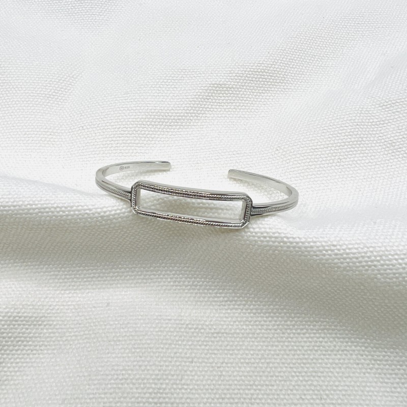 Bracelet jonc "Sienna" argent