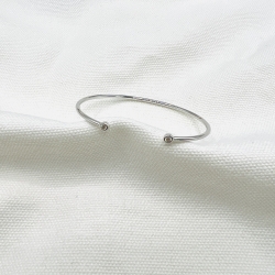 Bracelet jonc "Maïleen" argent oxydes