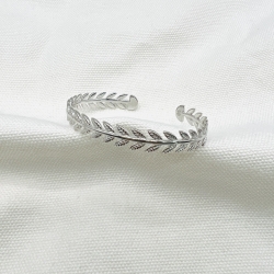 Bracelet jonc "Julia" argent