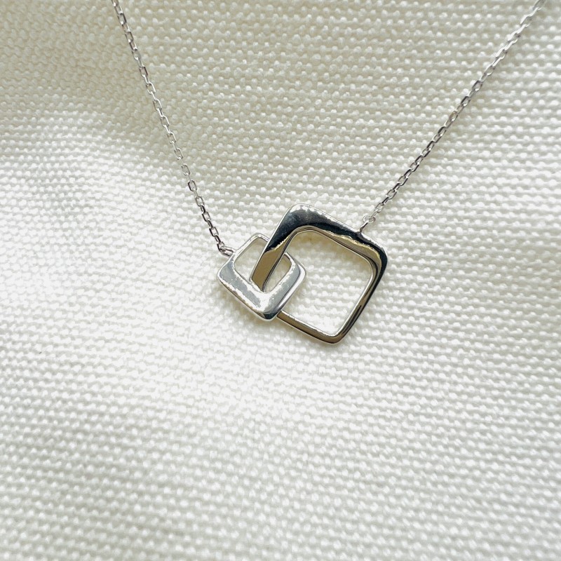 Collier "Karen" argent