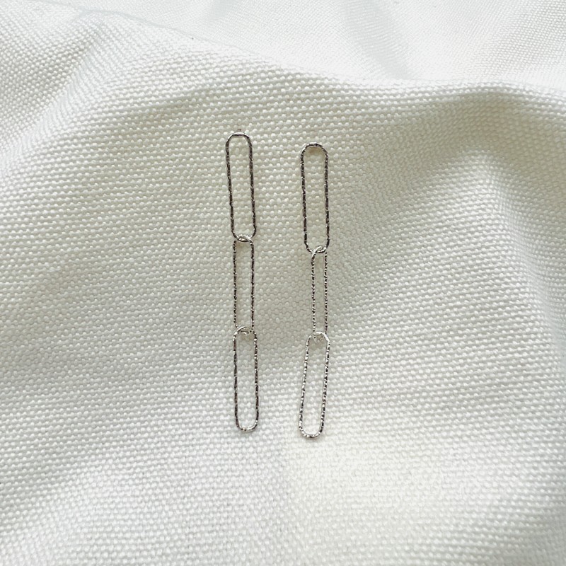 Boucles d'oreilles "Gina" pendantes argent