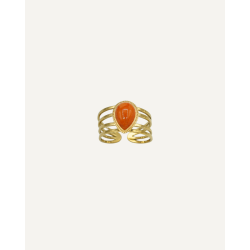 Bague "Théa" orange