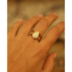 Bague "Théa" blanche