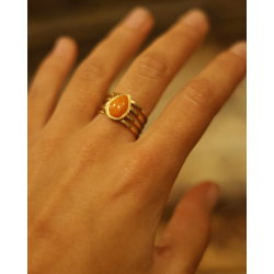 Bague "Théa" orange