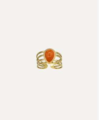 Bague "Théa" orange