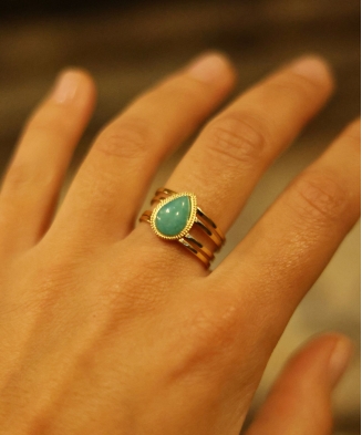 Ring "Alma" green