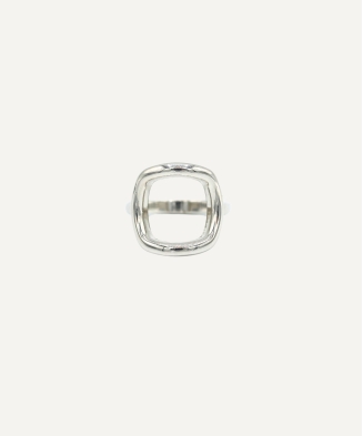 Bague "Paige" lisse argent