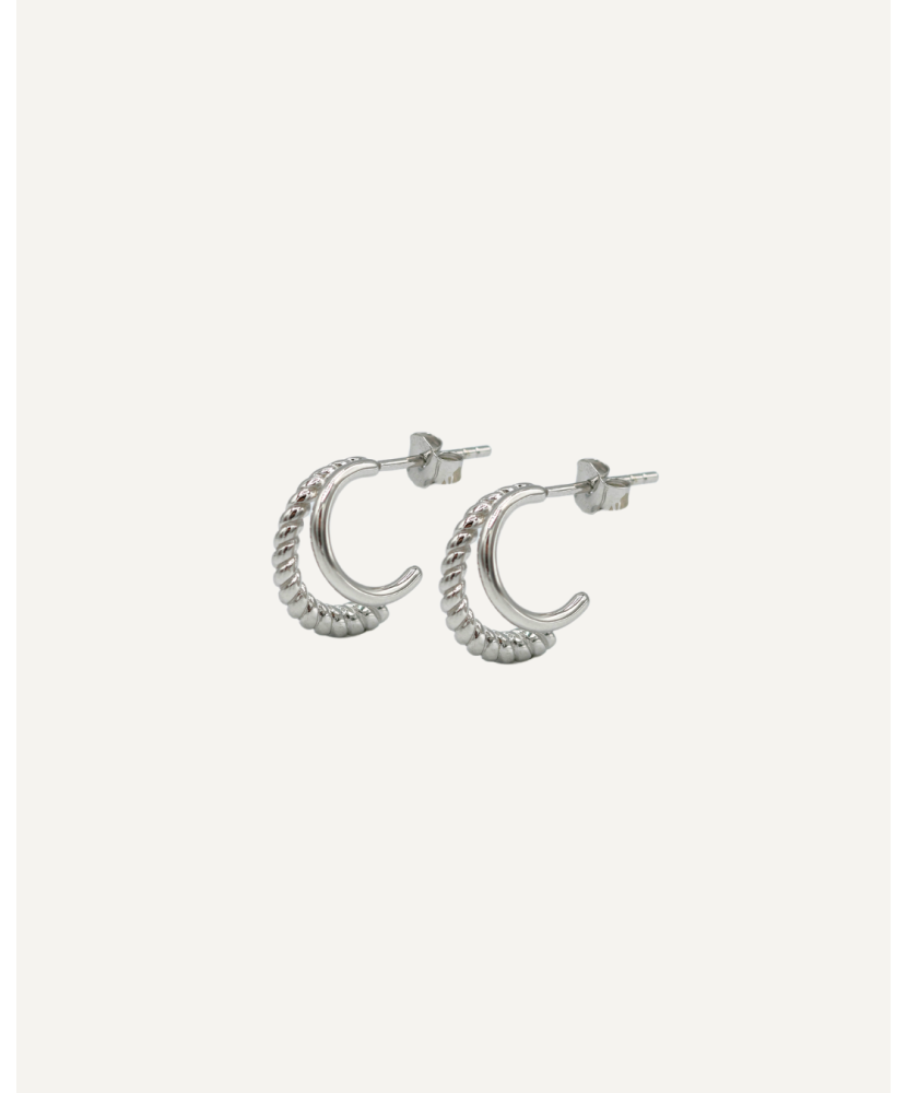 Boucles d'oreilles "Luna" argent