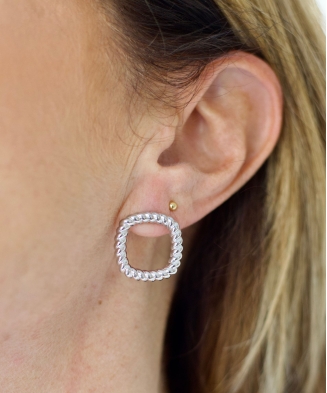 Boucles d'oreilles "Paige" argent