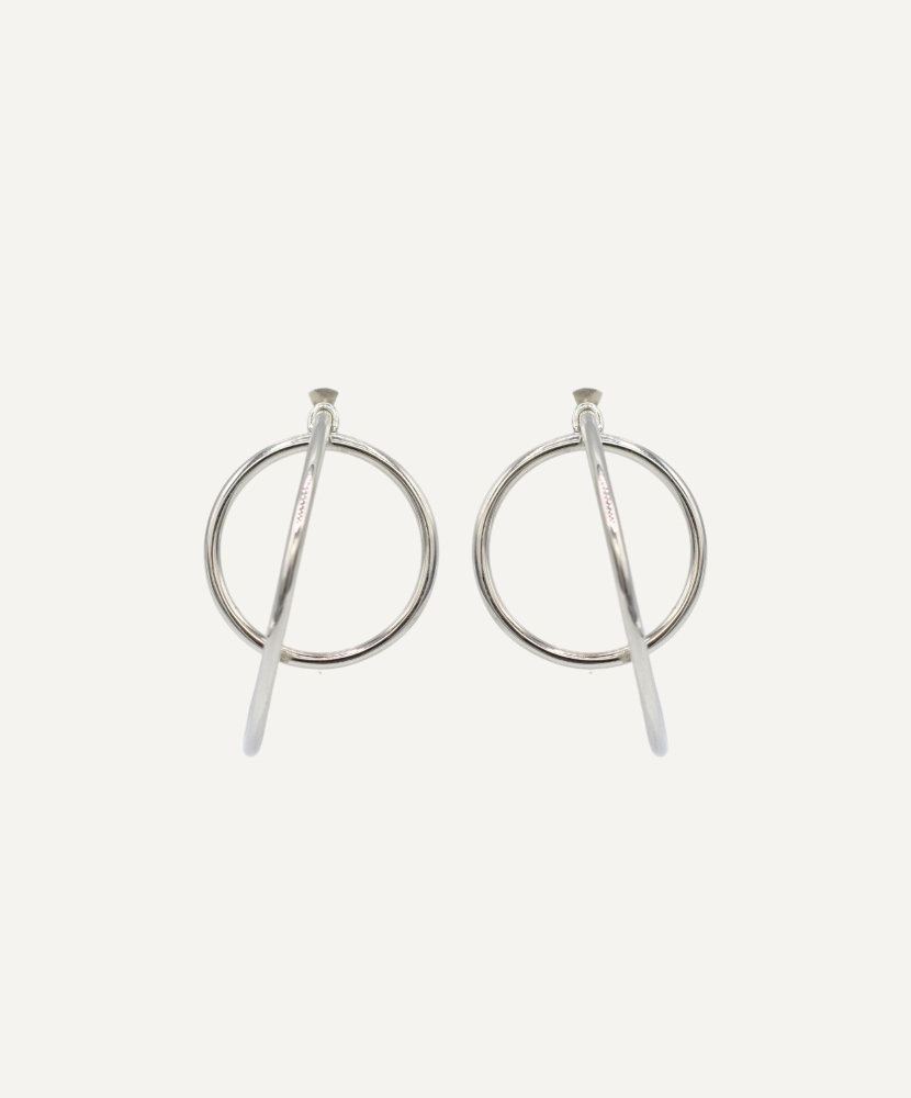 Boucles d'oreilles "Alba" argent