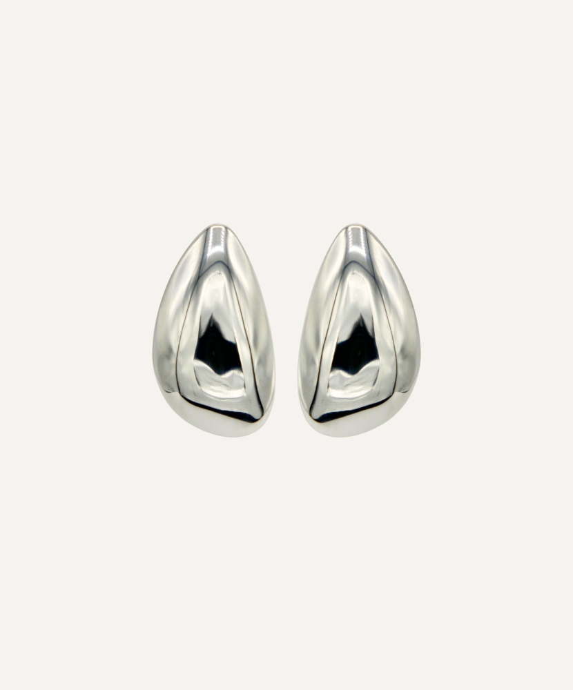 Boucles d'oreilles "Brune" acier