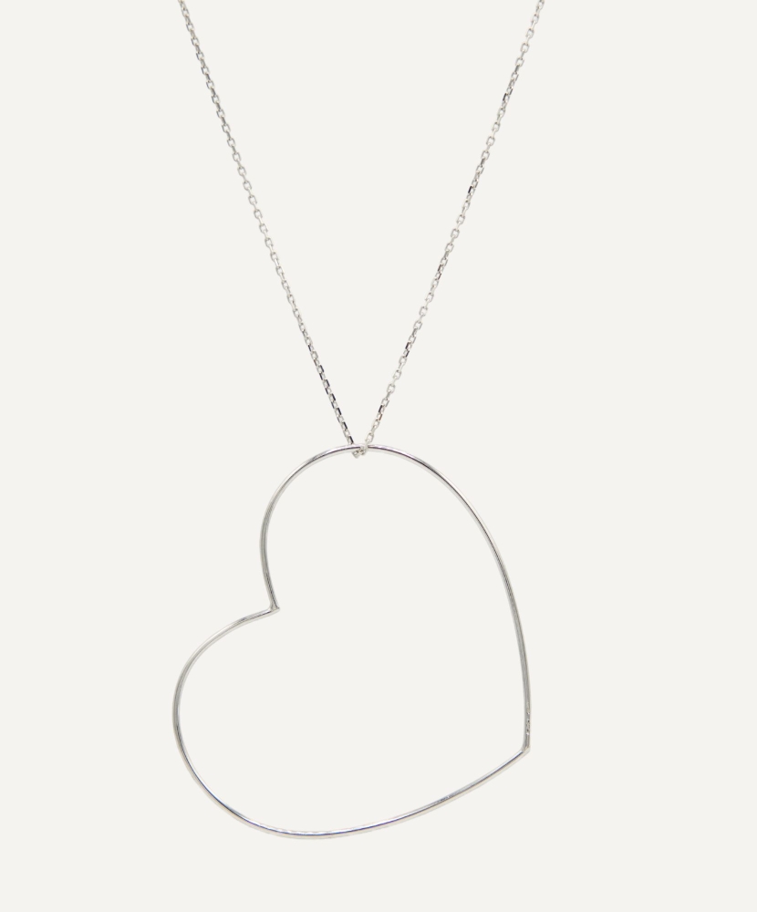 Collier "Valentine" argent grand modèle