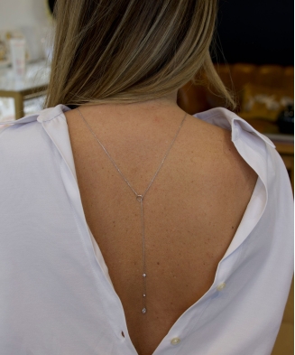 Chaine de dos "Zola" Argent