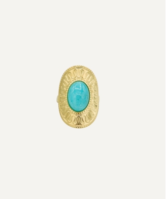 copy of Bague acier doré