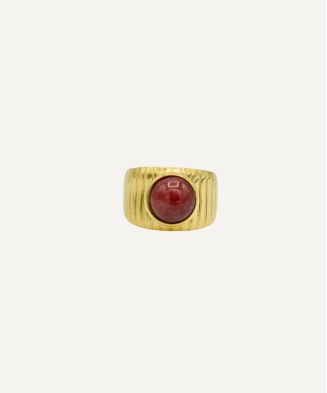 copy of Bague acier doré