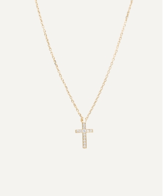 Collier "Croix" oxydes