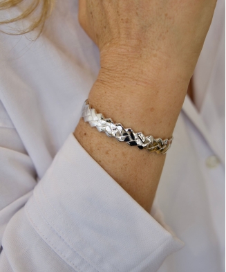 Bracelet jonc "Meredith" argent
