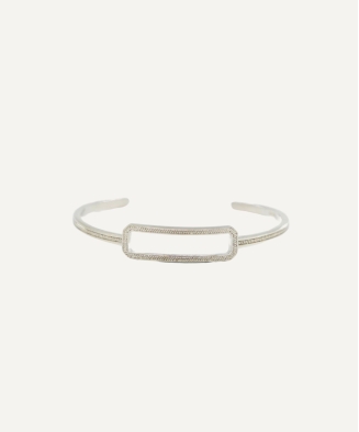 Bracelet jonc "Sienna" argent