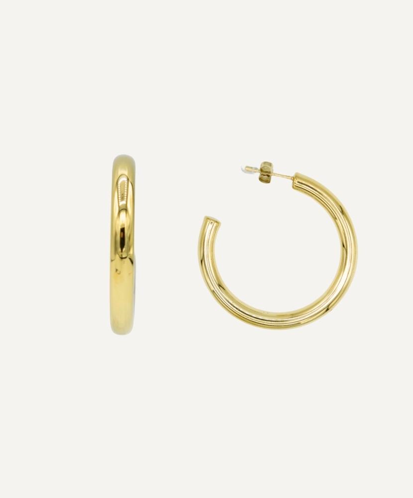 Boucles d'oreilles "Aurélia" acier ou acier doré