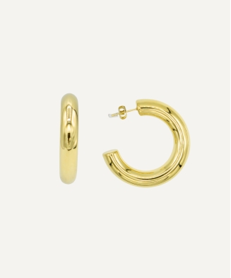 Boucles d'oreilles "Diane" acier ou acier doré
