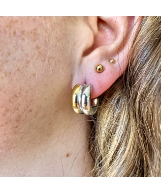copy of Bague acier doré