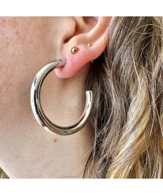 Boucles d'oreilles "Aurélia" acier ou acier doré