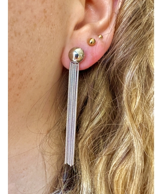 Boucles d'oreilles "Colette" acier ou acier doré