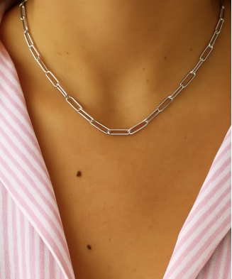 Collier "Gina" argent