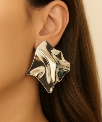 Boucles d'oreilles "Paule" acier ou acier doré