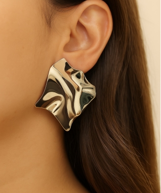Boucles d'oreilles "Paule" acier ou acier doré