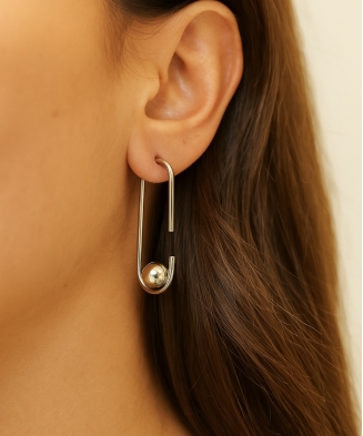 Boucles d'oreilles "Iris" Argent