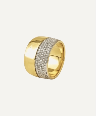 Bague "Emmanuelle" oxydes