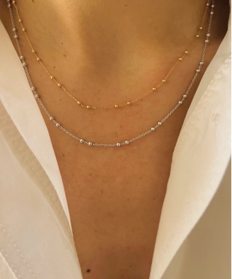 Collier "Izzie" argent