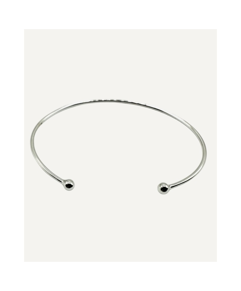 Bracelet jonc "Aline" argent