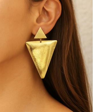 Boucles d'oreilles "Solène" acier ou acier doré