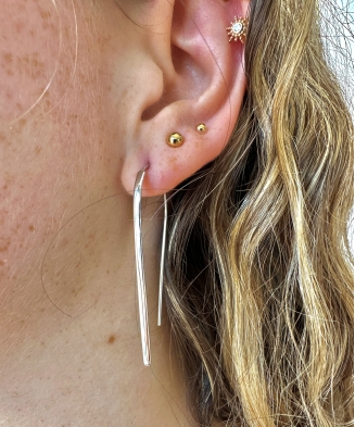 Boucles d'oreilles "Andréa" argent
