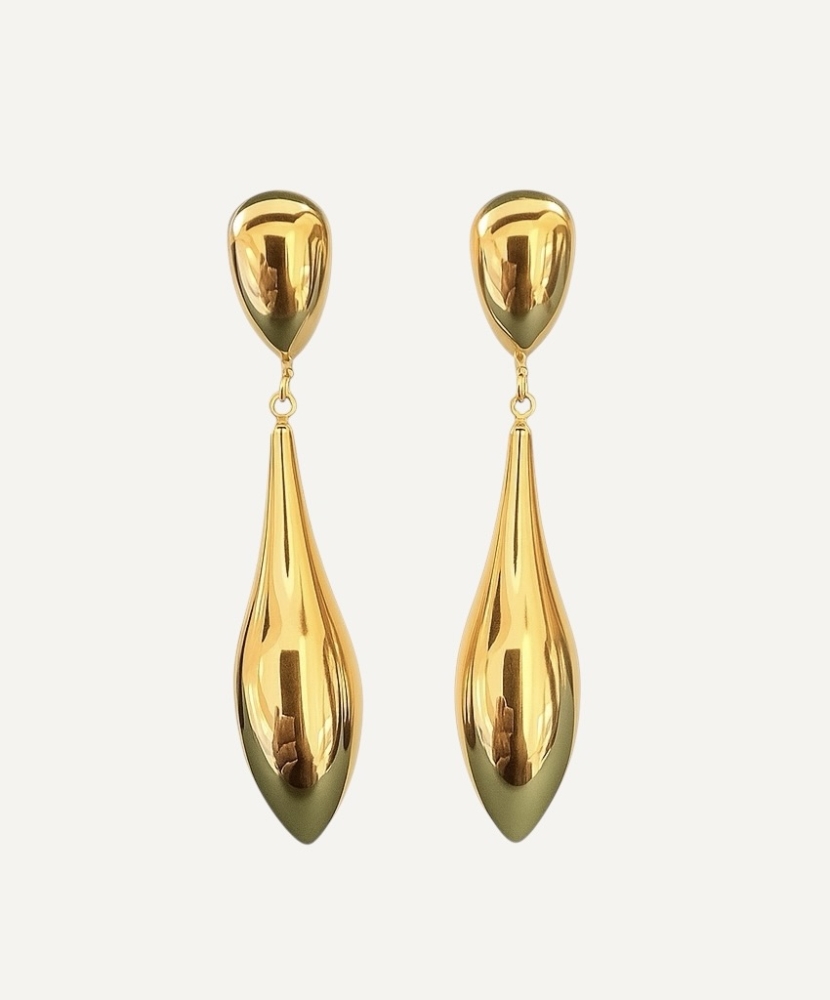 Boucles d'oreilles "Kalinda" acier ou acier doré