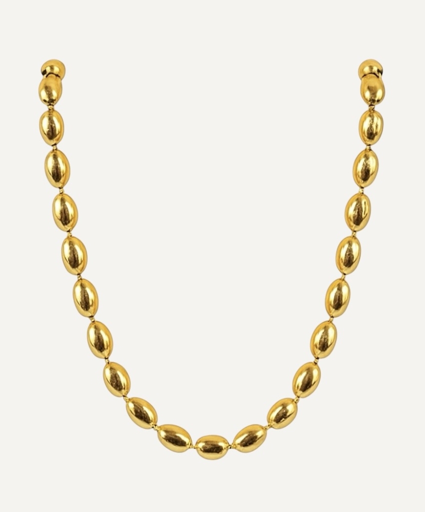 Collier "Kalinda" acier doré