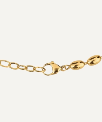 Collier "Kalinda" acier doré
