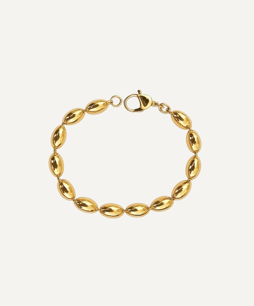 Bracelet "Kalinda" acier doré