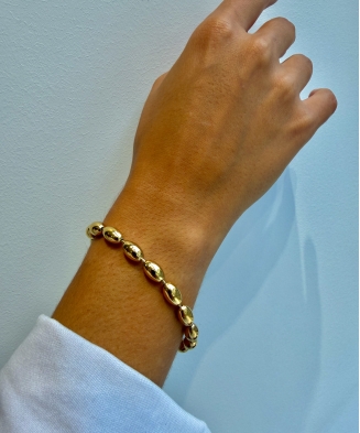 Bracelet "Kalinda" acier doré