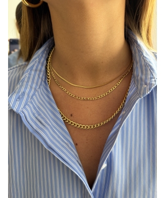Collier "Shanyce" acier doré