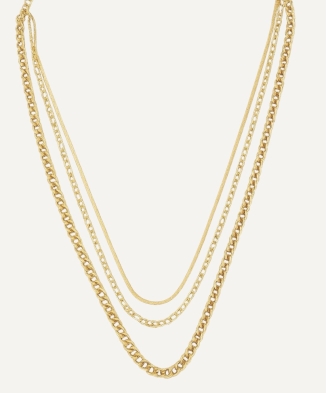 Collier "Shanyce" acier doré