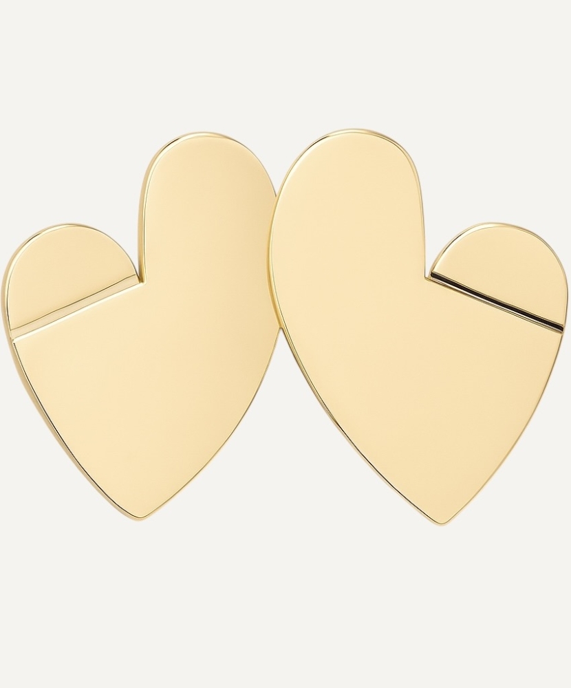 Boucles d'oreilles "Coeur" acier ou acier doré