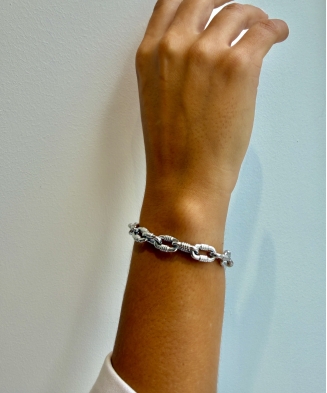 Bracelet "Francesca" acier ou acier doré