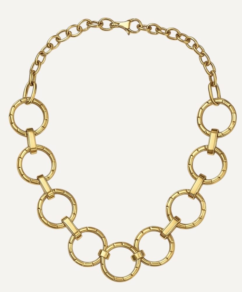 Collier "Mila" acier doré