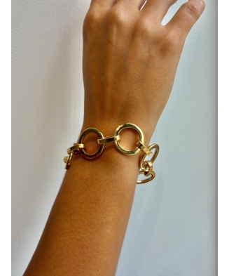 Bracelet "Mila" acier doré