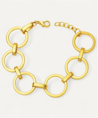 Bracelet "Mila" acier doré