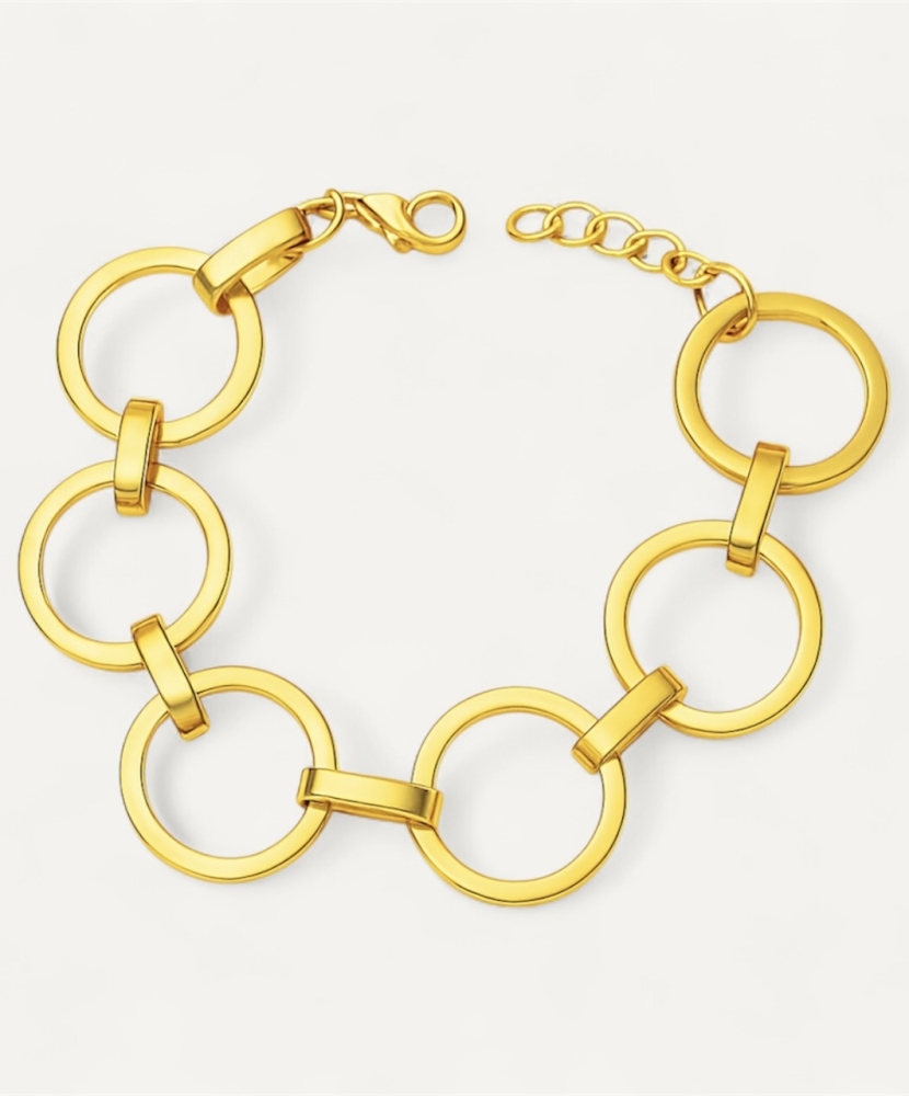 Bracelet "Mila" acier doré