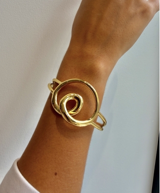 Bracelet "Eva" acier doré